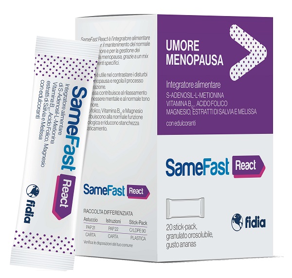 SAMEFAST REACT 20 STICK PACK - Gruppofarmastore.it