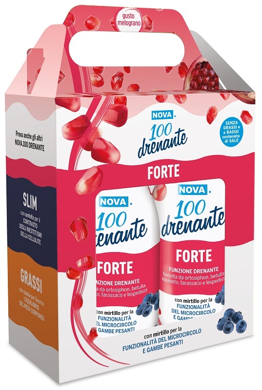 NOVA 100 DRENANTE FORTE MIRTILLO BIPACK 2 X 300 ML - Gruppofarmastore.it