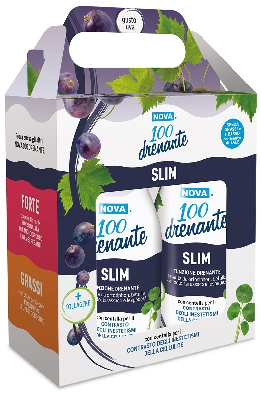NOVA 100 DRENANTE SLIM CENTELLA BIPACK 2 X 300 ML - Gruppofarmastore.it