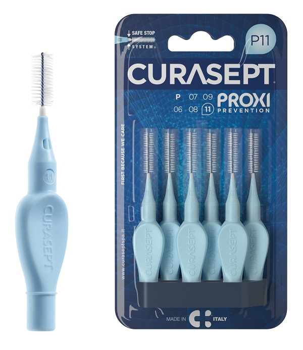 CURASEPT PROXI P11 AZZURRO/LIGHT BLUE 6 PEZZI - Gruppofarmastore.it
