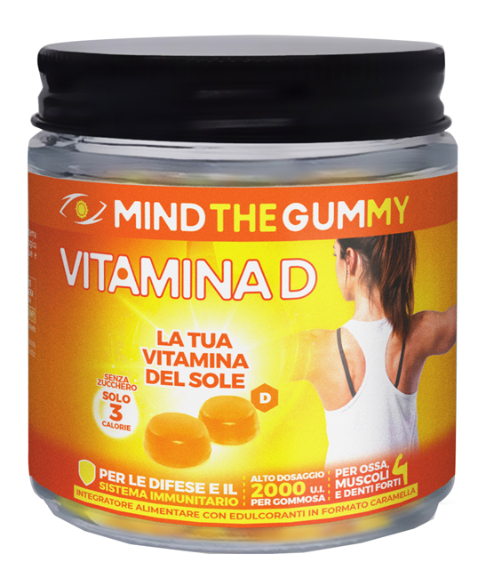 MIND THE GUMMY VITAMINA D 30 PASTIGLIE GOMMOSE GUSTO LIMONE SENZA ZUCCHERO - Gruppofarmastore.it