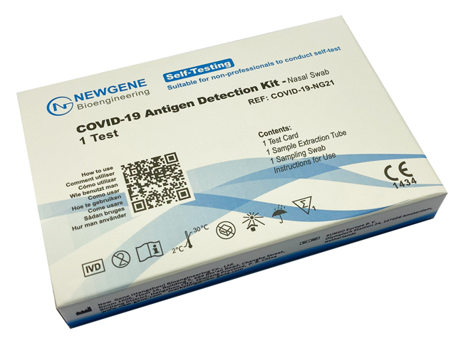 TEST ANTIGENICO RAPIDO COVID-19 NEWGENE AUTODIAGNOSTICO DETERMINAZIONE QUALITATIVA ANTIGENI SARS-COV-2 IN TAMPONI NASALI MEDIANTE IMMUNOCROMATOGRAFIA - Gruppofarmastore.it