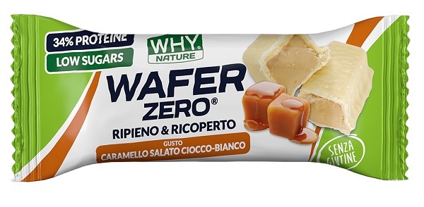 WHYNATURE WAFER ZERO CARAMELLO CIOCCOLATO BIANCO 30 G - Gruppofarmastore.it