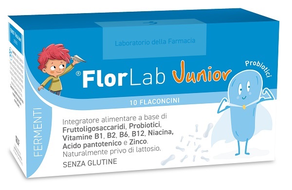 LABORATORIO DELLA FARMACIA FLORLAB SYMBIO JUNIOR 10 FLACONCINI DA 10 ML - Gruppofarmastore.it