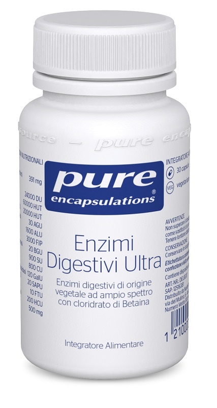 PURE ENCAPSULATIONS ENZIMI DIGESTIVI ULTRA 30 CAPSULE - Gruppofarmastore.it