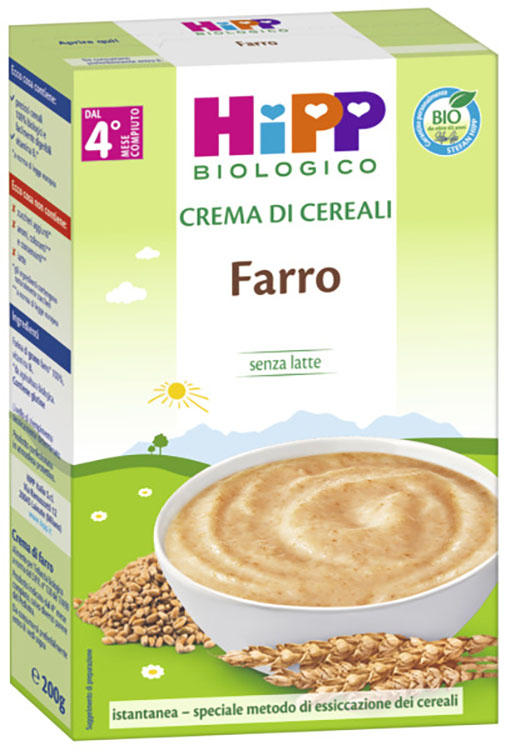 HIPP BIO CREMA CEREALI FARRO 200 G - Gruppofarmastore.it