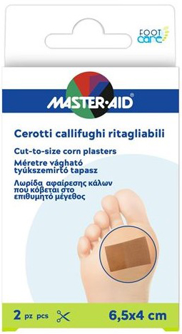 CEROTTO CALLIFUGO MASTER-AID FOOTCARE RITAGLIABILE 64X40 MM 2 PEZZI B3 - Gruppofarmastore.it