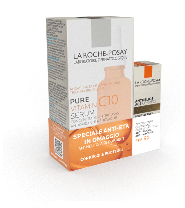 VITC10 SERUM 30 ML + ANTHELIOS AGE CORRECT SPF50 3 ML OMAGGIO - Gruppofarmastore.it
