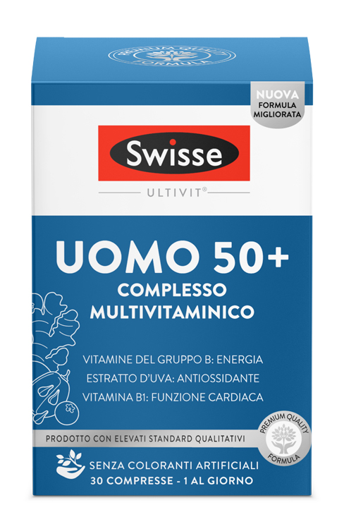 SWISSE MULTIVITAMINICO UOMO 50+ 30 COMPRESSE - Gruppofarmastore.it