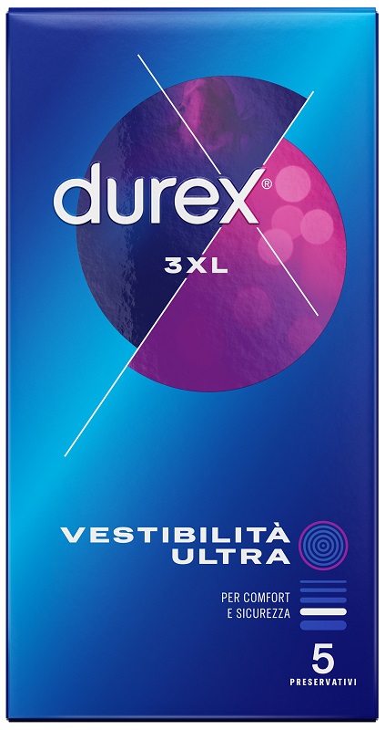 PRESERVATIVO DUREX 3XL VESTIBILITA' ULTRA 5 PEZZI - Gruppofarmastore.it