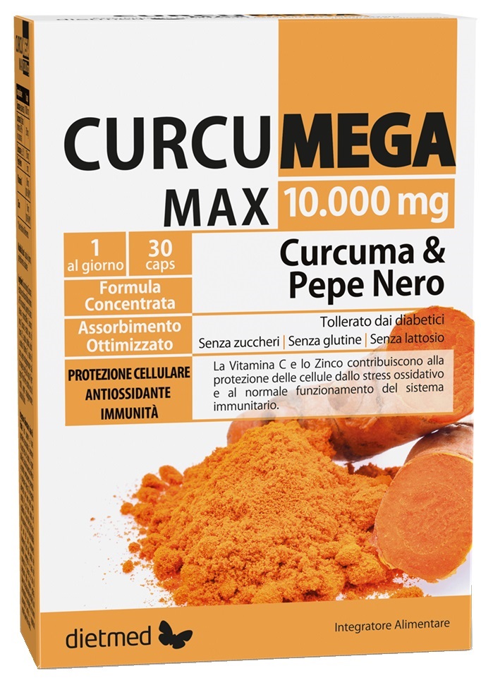 CURCUMEGA MAX 10000MG 30 CAPSULE - Gruppofarmastore.it