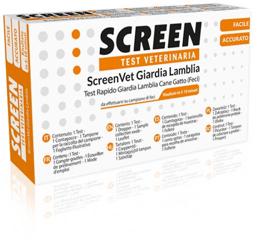 SCREENVET TEST RAPIDO GIARDIA LAMBLIA FECI CANE E GATTO - Gruppofarmastore.it