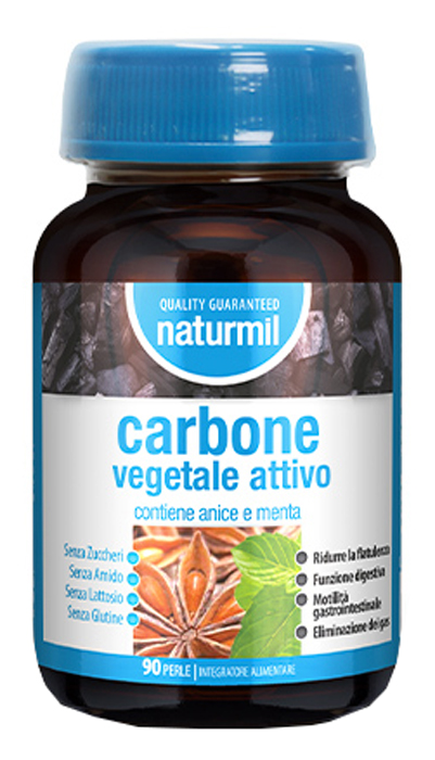 NATURMIL CARBONE VEGETALE ATTIVO 90 PERLE - Gruppofarmastore.it