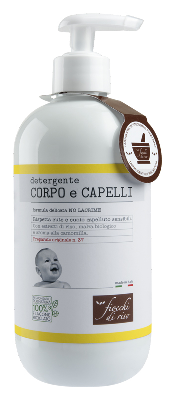 FIOCCHI DI RISO DETERGENTE CORPO/CAPELLI CAMOMILLA 400 ML - Gruppofarmastore.it
