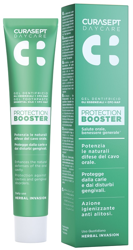 CURASEPT DAYCARE DENTIFRICIO PROTECTION BOOSTER HERBAL INVASION 75 ML - Gruppofarmastore.it