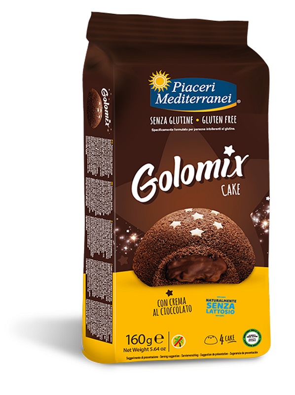 PIACERI MEDITERRANEI GOLOMIX CAKE 4 PEZZI DA 40 G - Gruppofarmastore.it