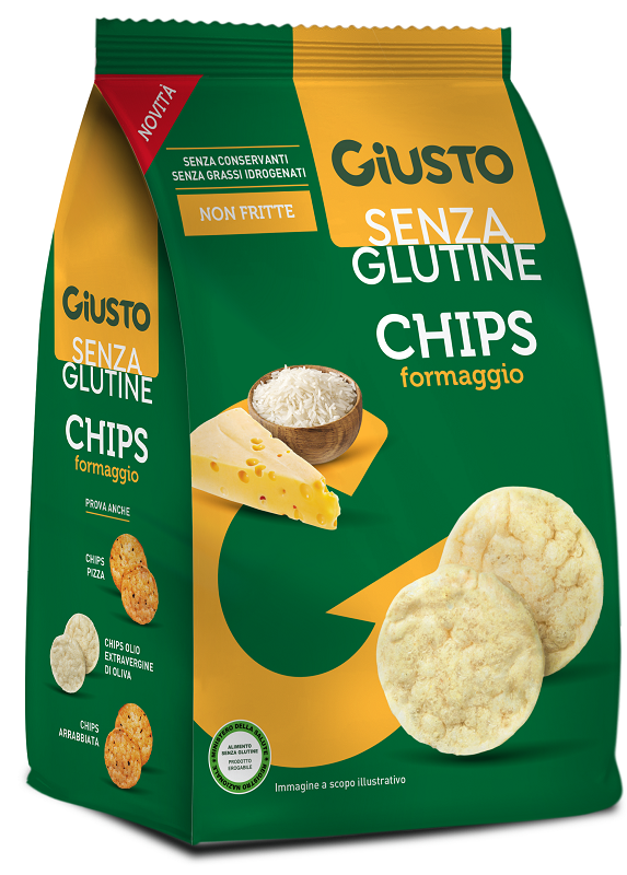 GIUSTO SENZA GLUTINE CHIPS FORMAGGIO 40 G - Gruppofarmastore.it