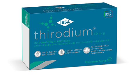 THIRODIUM 50MCG 30 CAPSULE MOLLI SPREMIBILI PER MONOSOMMINISTRAZIONE GUSTO BISCOTTO - Gruppofarmastore.it