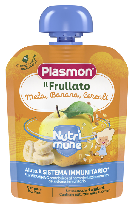 PLASMON NUTRI-MUNE MELA/BANANA/CEREALI 85 G - Gruppofarmastore.it
