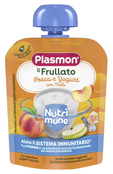 PLASMON NUTRI-MUNE PESCA/YOGURT CON MELA 85 G - Gruppofarmastore.it