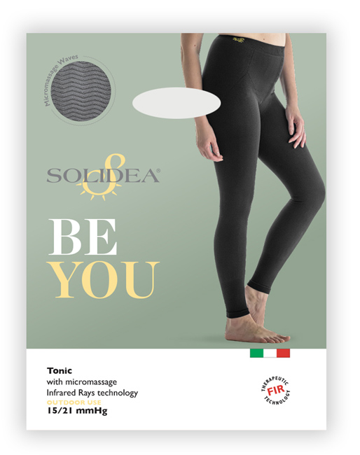 BE YOU TONIC LEGGINGS MASSAGGIANTE COPRENTE NERO M - Gruppofarmastore.it