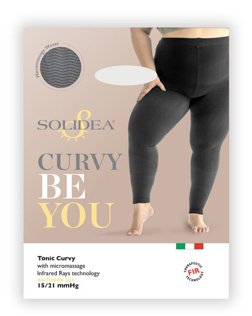 BE YOU TONIC CURVY LEGGINGS MASSAGGIANTE COPRENTE NERO S-XL - Gruppofarmastore.it