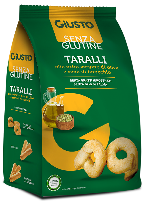 GIUSTO SENZA GLUTINE TARALLI FINOCCHIO 175 G - Gruppofarmastore.it