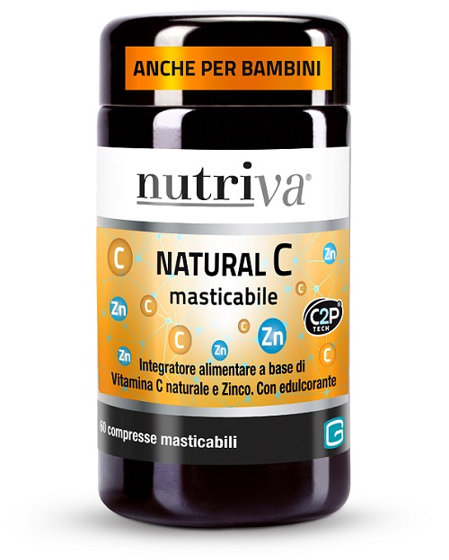 NUTRIVA NATURAL C 60 COMPRESSE MASTICABILI - Gruppofarmastore.it