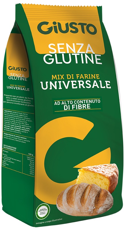 GIUSTO SENZA GLUTINE MIX DI FARINE UNIVERSALE 500 G - Gruppofarmastore.it