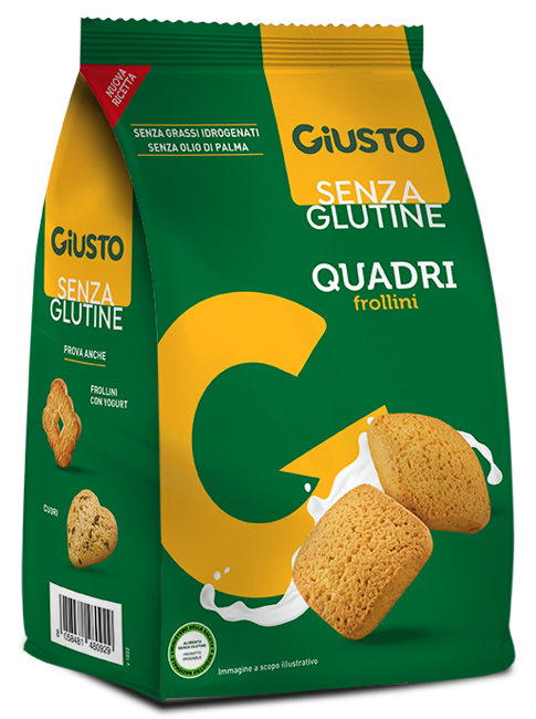 GIUSTO SENZA GLUTINE QUADRI FROLLINI 200 G - Gruppofarmastore.it