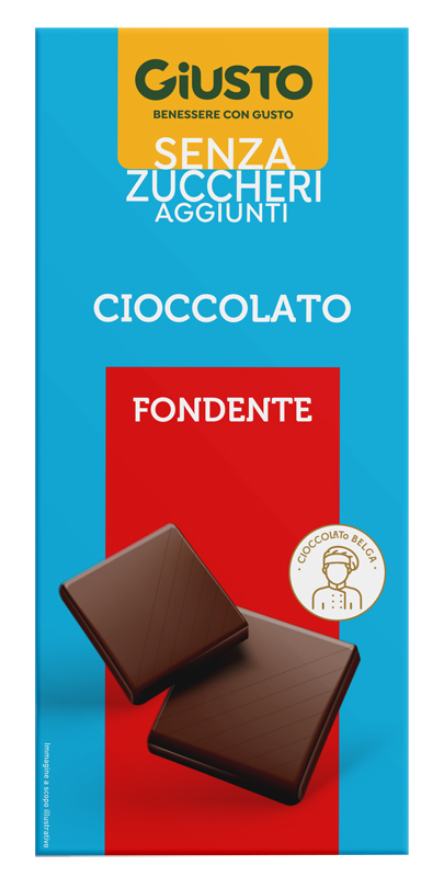 GIUSTO SENZA ZUCCHERO TAVOLETTA CIOCCOLATO FONDENTE 85 G - Gruppofarmastore.it