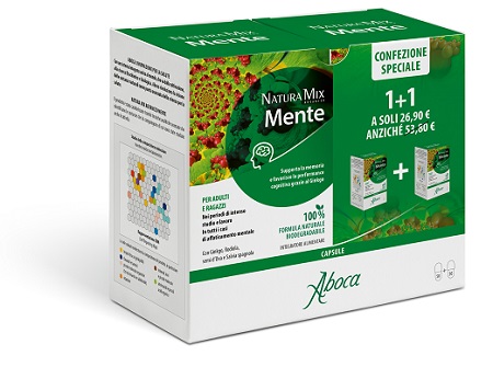 NATURA MIX ADVANCED MENTE CONFEZIONE SPECIALE 50 CAPSULE + 50 CAPSULE - Gruppofarmastore.it