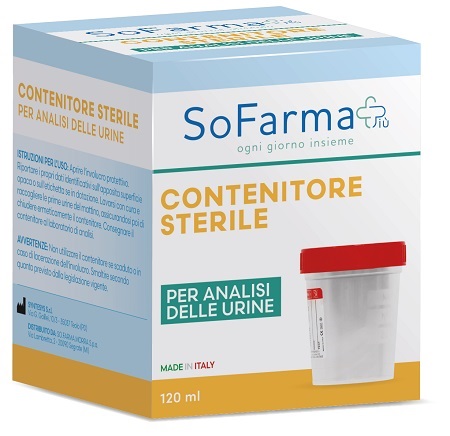 CONTENITORE URINA IN POLIPROPILENE DA 120 ML SOFARMAPIU' - Gruppofarmastore.it