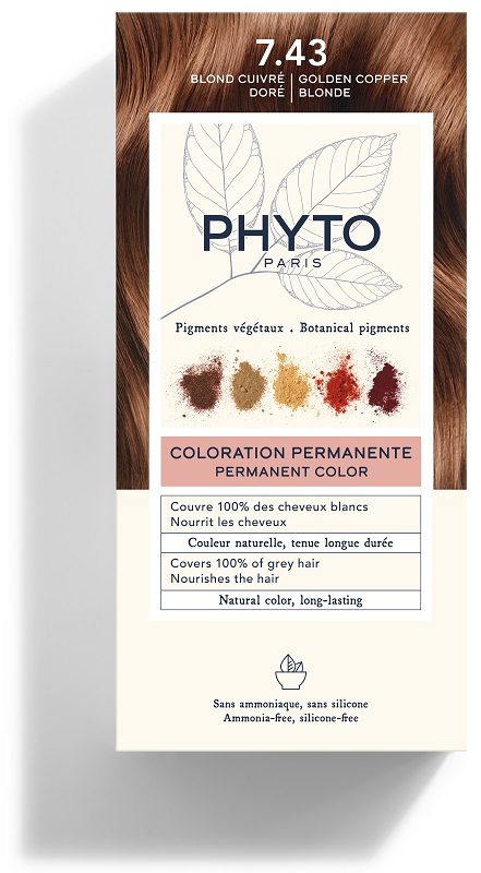 COLOR KIT 7,43 BIONDO RAMATO DORATO LATTE RIVELATORE 50 ML + CREMA COLORANTE 50 ML + MASCHERA PROTETTIVA COLORE 12 ML + GUANTI - Gruppofarmastore.it