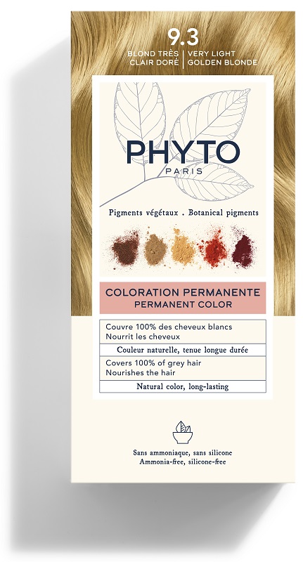 COLOR KIT 9,3 BIONDO CHIARISSIMO DORATO LATTE RIVELATORE 50 ML + CREMA COLORANTE 50 ML + MASCHERA PROTETTIVA COLORE 12 ML + GUANTI - Gruppofarmastore.it