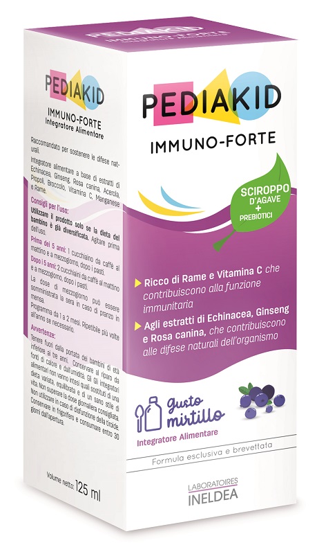 PEDIAKID IMMUNO FORTE SCIROPPO 125 ML - Gruppofarmastore.it