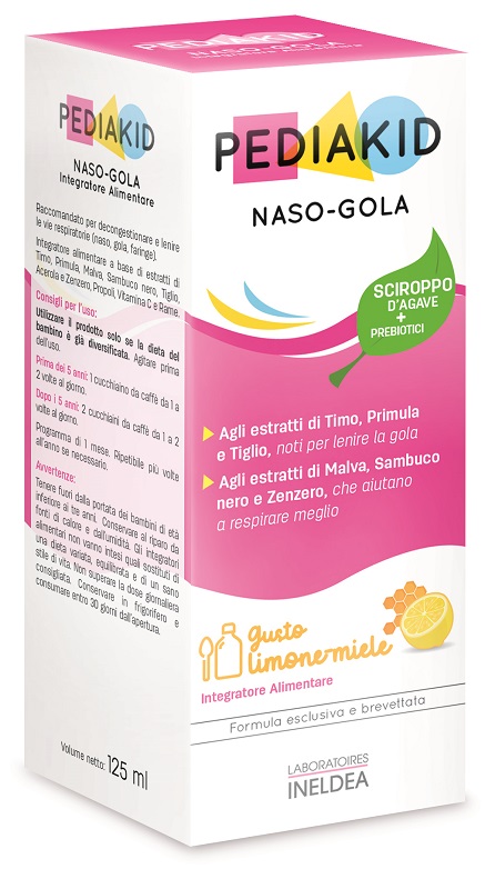 PEDIAKID NASO GOLA SCIROPPO 125 ML - Gruppofarmastore.it