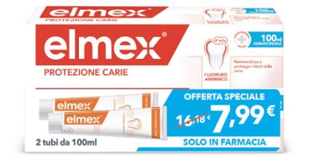 ELMEX DENTIFRICIO ANTICARIE BITUBO 2 PEZZI DA 100 ML - Gruppofarmastore.it