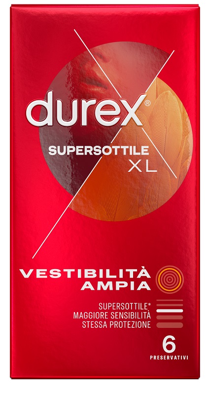 PROFILATTICO DUREX SUPERSOTTILE XL 6 PEZZI - Gruppofarmastore.it