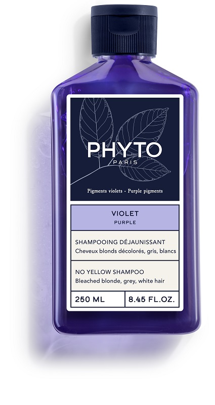 PHYTO PARIS VIOLET SHAMPOO ANTI GIALLO PER CAPELLI BIONDI DECOLORATI GRIGI BIANCHI 250 ML - Gruppofarmastore.it