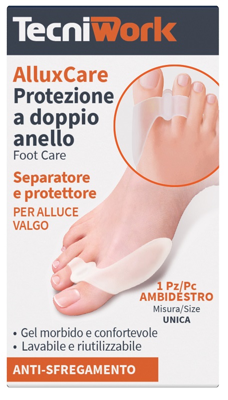 ALLUXCARE PROTEZIONE DOPPIO ANELLO ALLUCE VALGO - Gruppofarmastore.it