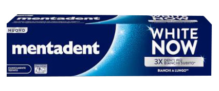 MENTADENT DENTIFRICIO WHITE NOW ORIGINAL 75 ML - Gruppofarmastore.it