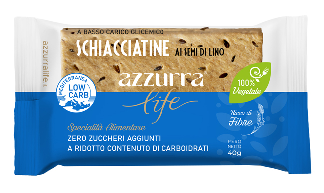 AZZURRA LIFE SCHIACCIATINE SEMI LINO 40 G - Gruppofarmastore.it