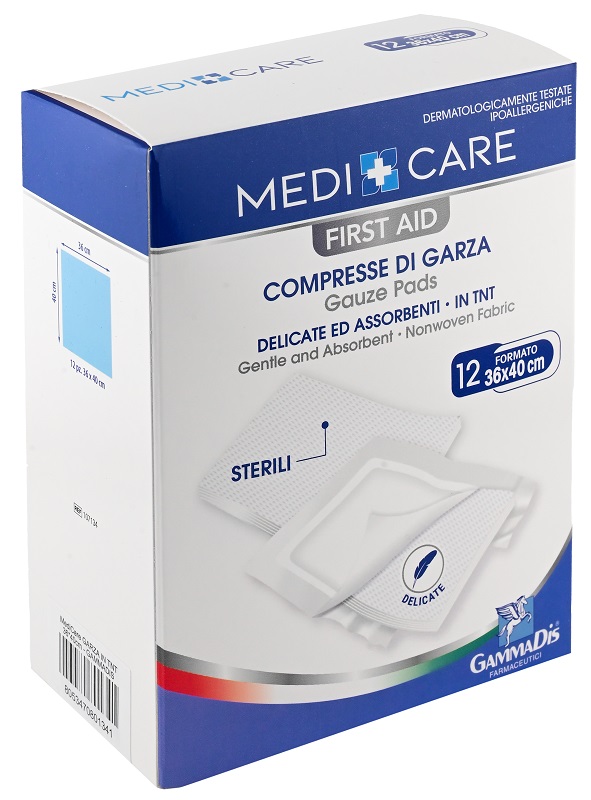 GARZA MEDICARE TNT 36X40 CM 12 PEZZI - Gruppofarmastore.it