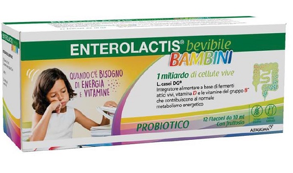 ENTEROLACTIS BAMBINI BEVIBILE 12 FLACONI DA 10 ML - Gruppofarmastore.it