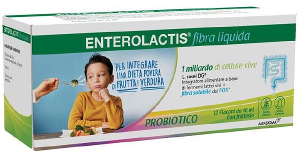 ENTEROLACTIS FIBRA LIQUIDA 12 FLACONCINI DA 10 ML - Gruppofarmastore.it