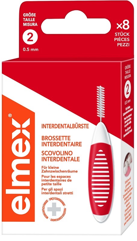 ELMEX INTERDENTAL BRUSH RED 0,5MM 8 PEZZI - Gruppofarmastore.it