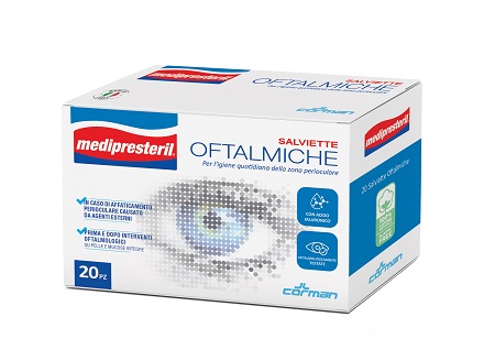 MEDIPRESTERIL SALVIETTE OFTALMICHE 20 PEZZI PROMO - Gruppofarmastore.it