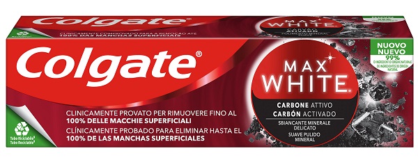 COLGATE MAX WHITE EXPERT WHITE CARBON DENTIFRICIO 75 ML - Gruppofarmastore.it