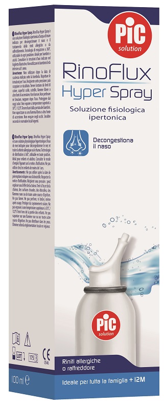 SOLUZIONE SALINA IPERTONICA SPRAY RINOFLUX HYPER PIC 100 ML - Gruppofarmastore.it